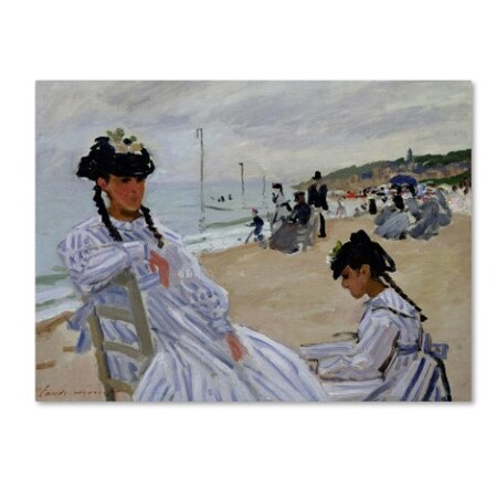 Monet 'The Beach At Trouville' Canvas Art,24x32